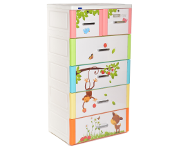 TỦ NHỰA TABI L ĐA SẮC 5 NGĂN