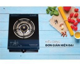 Bếp gas dương đơn kính họng thường SUNHOUSE SHB212KT