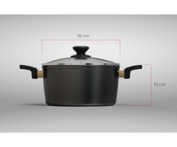 NỒI CHỐNG DÍNH ULTRA TITANIUM SUNHOUSE ST2210B-18