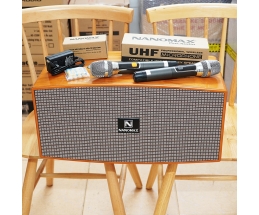 Loa Karaoke Xách Tay Nanomax X-320 Bass Đôi 20cm 520w